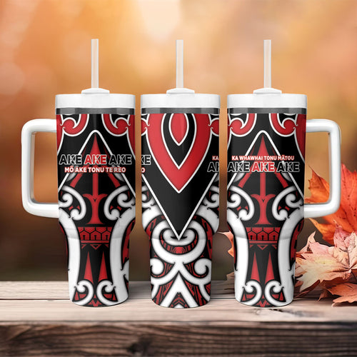 New Zealand Maori Language Week Tumbler With Handle Mo Ake Tonu Te Reo