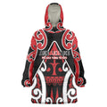 New Zealand Maori Language Week Wearable Blanket Hoodie Mo Ake Tonu Te Reo