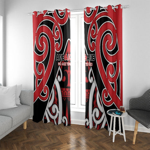 New Zealand Maori Language Week Window Curtain Mo Ake Tonu Te Reo