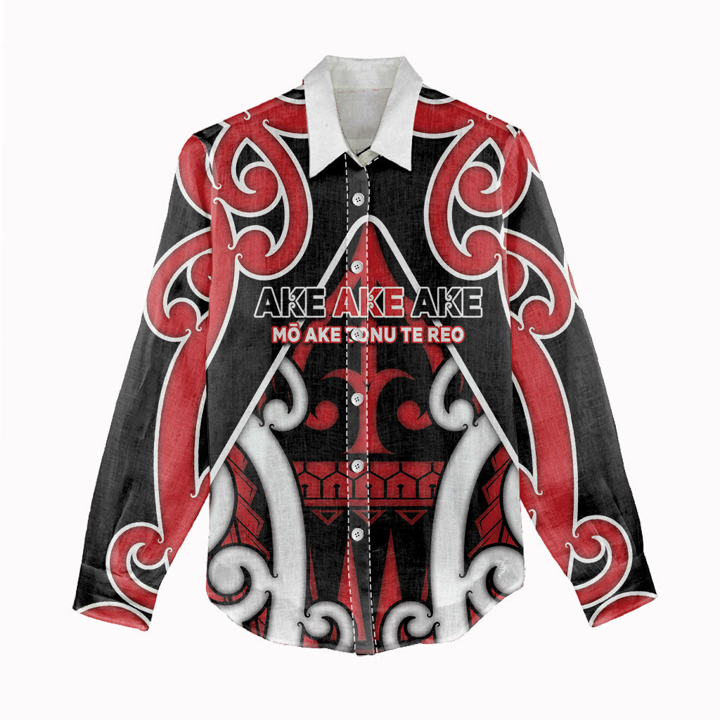 New Zealand Maori Language Week Women Casual Shirt Mo Ake Tonu Te Reo