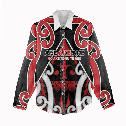 New Zealand Maori Language Week Women Casual Shirt Mo Ake Tonu Te Reo