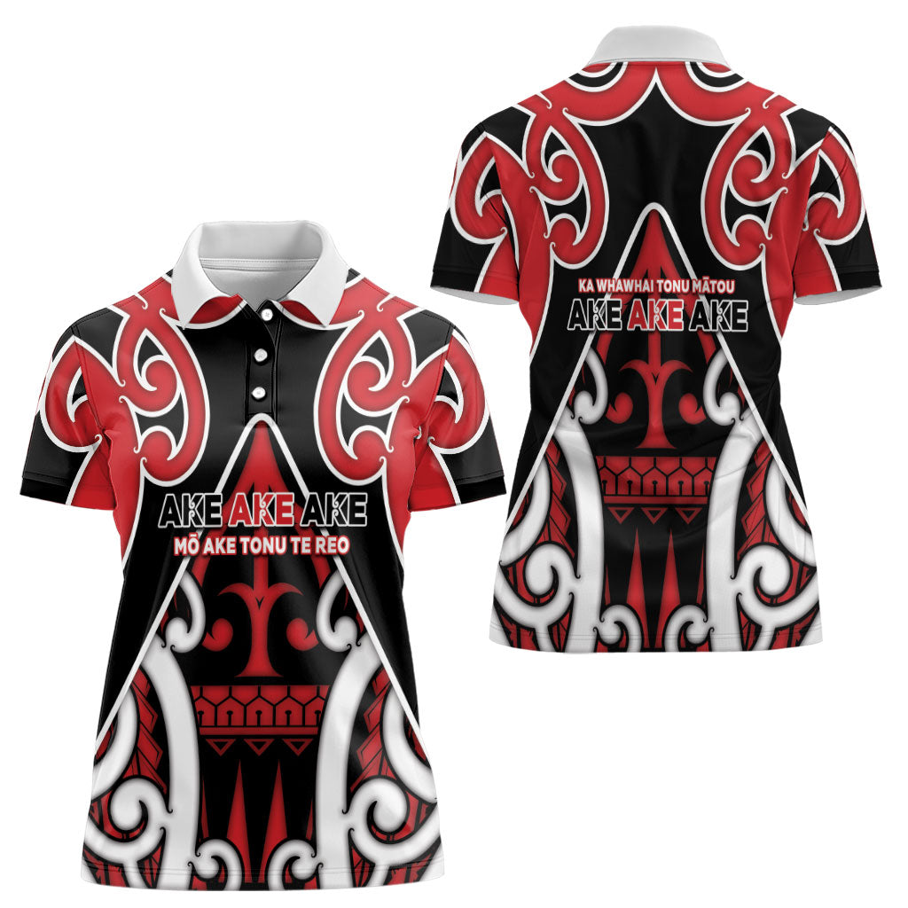 New Zealand Maori Language Week Women Polo Shirt Mo Ake Tonu Te Reo