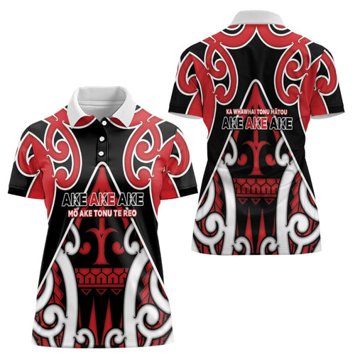 New Zealand Maori Language Week Women Polo Shirt Mo Ake Tonu Te Reo