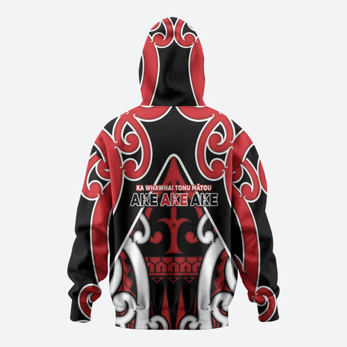 New Zealand Maori Language Week Zip Hoodie Mo Ake Tonu Te Reo