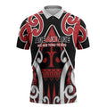 New Zealand Maori Language Week Zipper Polo Shirt Mo Ake Tonu Te Reo