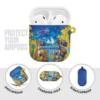 Happy Australia Flag Day AirPods Case Aussie Animals Grunge Style