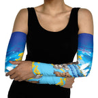 Happy Australia Flag Day Arm Sleeves Aussie Animals Grunge Style