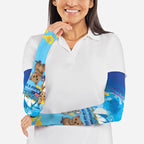 Happy Australia Flag Day Arm Sleeves Aussie Animals Grunge Style