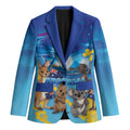 Happy Australia Flag Day Blazer Aussie Animals Grunge Style