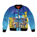 Happy Australia Flag Day Bomber Jacket Aussie Animals Grunge Style