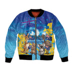 Happy Australia Flag Day Bomber Jacket Aussie Animals Grunge Style