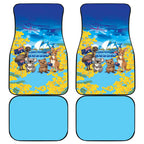 Happy Australia Flag Day Car Mats Aussie Animals Grunge Style