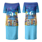Happy Australia Flag Day Couples Matching Puletasi and Hawaiian Shirt Aussie Animals Grunge Style
