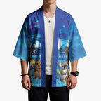 Happy Australia Flag Day Kimono Aussie Animals Grunge Style