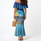 Happy Australia Flag Day Mermaid Dress Aussie Animals Grunge Style