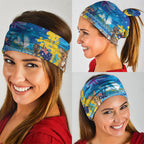 Happy Australia Flag Day Neck Gaiter Aussie Animals Grunge Style