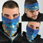 Happy Australia Flag Day Neck Gaiter Aussie Animals Grunge Style