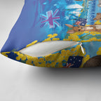 Happy Australia Flag Day Pillow Cover Aussie Animals Grunge Style