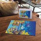 Happy Australia Flag Day Puzzle Aussie Animals Grunge Style
