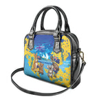Happy Australia Flag Day Shoulder Handbag Aussie Animals Grunge Style