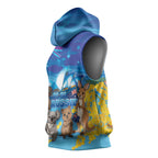 Happy Australia Flag Day Sleeveless Hoodie Aussie Animals Grunge Style