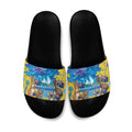 Happy Australia Flag Day Slide Sandals Aussie Animals Grunge Style