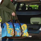 Happy Australia Flag Day Travel Bag Aussie Animals Grunge Style