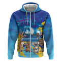 Happy Australia Flag Day Zip Hoodie Aussie Animals Grunge Style