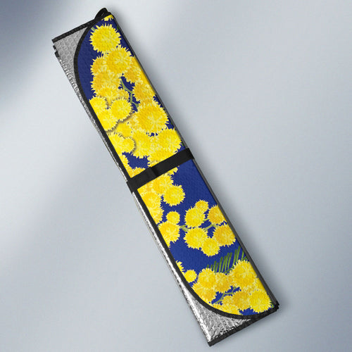 Australia Cockatoo Auto Sun Shade Aussie Flag With Golden Wattle