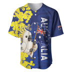 Australia Cockatoo Baseball Jersey Aussie Flag With Golden Wattle