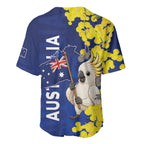 Australia Cockatoo Baseball Jersey Aussie Flag With Golden Wattle