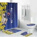 Australia Cockatoo Bathroom Set Aussie Flag With Golden Wattle