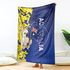 Australia Cockatoo Blanket Aussie Flag With Golden Wattle