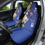 Australia Cockatoo Car Seat Cover Aussie Flag With Golden Wattle