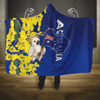 Australia Cockatoo Hooded Blanket Aussie Flag With Golden Wattle