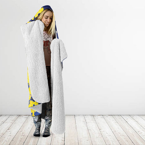 Australia Cockatoo Hooded Blanket Aussie Flag With Golden Wattle