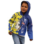 Australia Cockatoo Kid Hoodie Aussie Flag With Golden Wattle