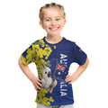 Australia Cockatoo Kid T Shirt Aussie Flag With Golden Wattle