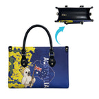 Australia Cockatoo Leather Bag Aussie Flag With Golden Wattle