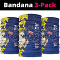 Australia Cockatoo Neck Gaiter Aussie Flag With Golden Wattle
