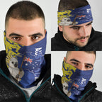 Australia Cockatoo Neck Gaiter Aussie Flag With Golden Wattle