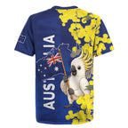 Australia Cockatoo Rugby Jersey Aussie Flag With Golden Wattle