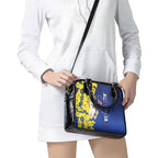 Australia Cockatoo Shoulder Handbag Aussie Flag With Golden Wattle