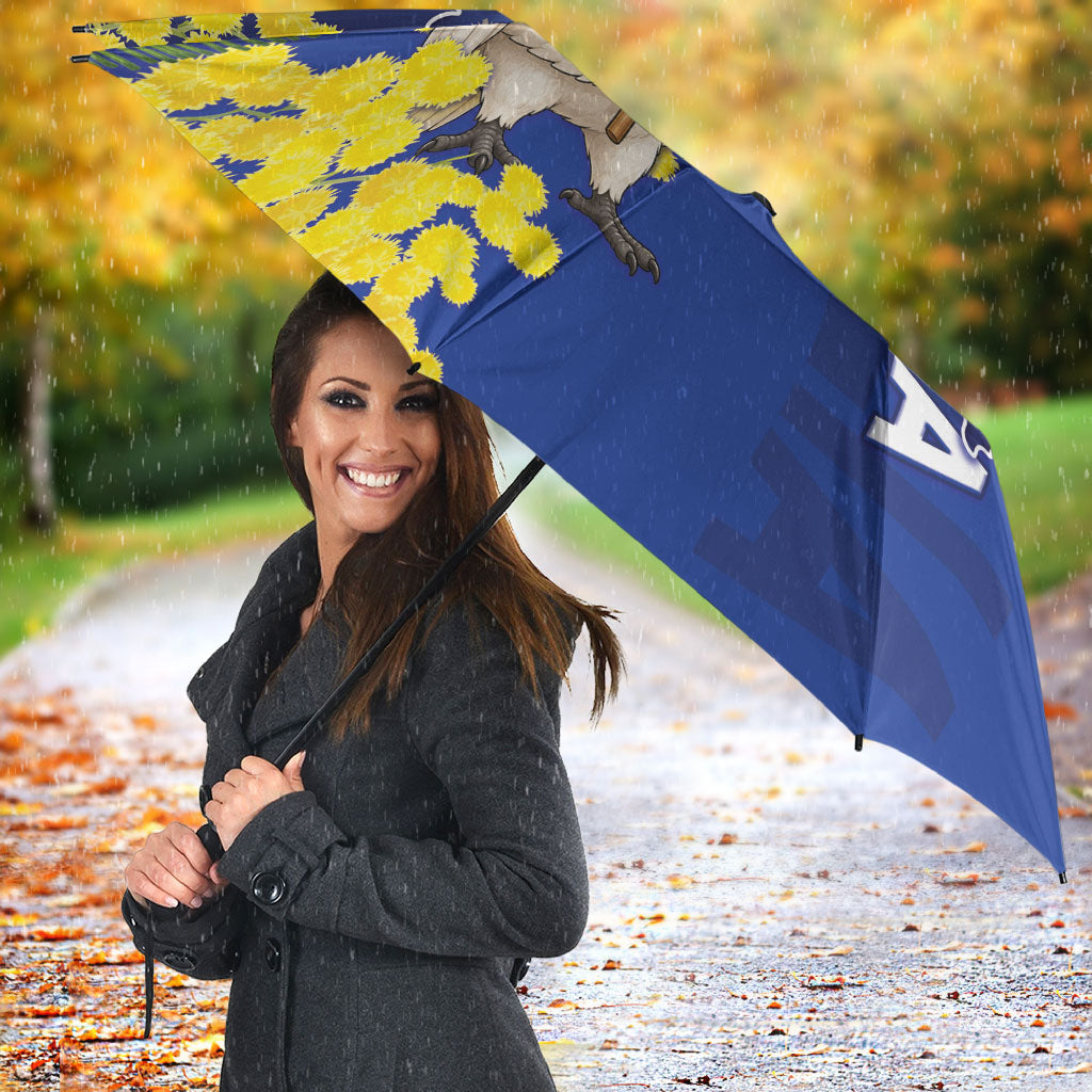 Australia Cockatoo Umbrella Aussie Flag With Golden Wattle