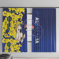 Australia Cockatoo Window Curtain Aussie Flag With Golden Wattle