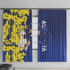 Australia Cockatoo Window Curtain Aussie Flag With Golden Wattle