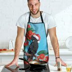 Australia Cockatoo Festive Christmas Apron