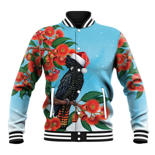 Australia Cockatoo Festive Christmas Baseball Jacket