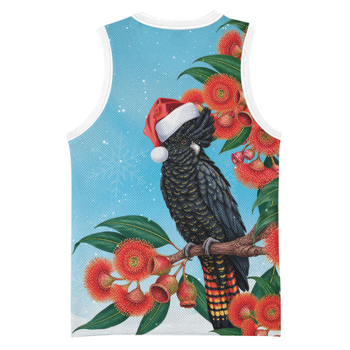 Australia Cockatoo Festive Christmas Basketball Jersey