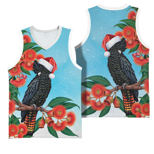 Australia Cockatoo Festive Christmas Basketball Jersey